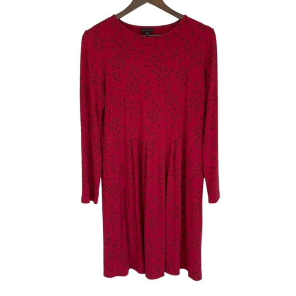 J. Jill Wearever Collection Red Knee Length Dress - Medium